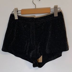 NWT Massimo Nuhi Sparkly Shorts in Black Made in Italy- Size S